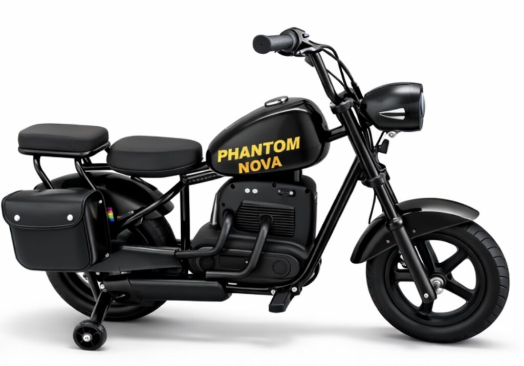 אופנוע הרלי לילדים חשמלי Phantom Nova שחור